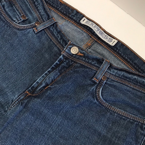 Express hipster flare dark wash jeans - Picture 1 of 8